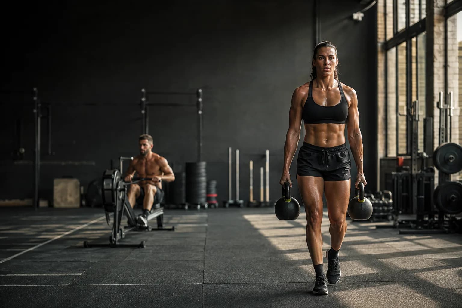 Hybrid conditioning workout imagery on an illustrative class template cover